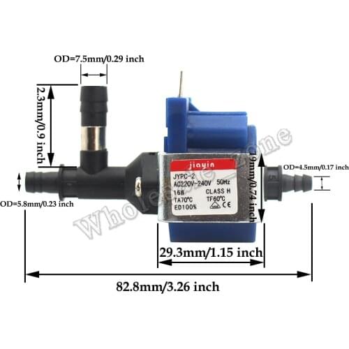 JYPC-2 AC 220V - 240V 16W Electromagnetic Solenoid Water Pump / Pumping Valve / Steam Hanging Machine Part Accessories
