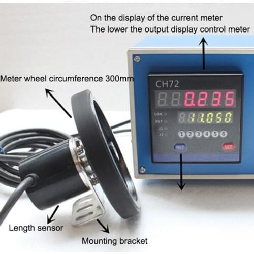 Electronic Digital Meter Electronic Encoder Digital Length Counter Meter Wheel Roll Length Measuring Meter Testing Equipment