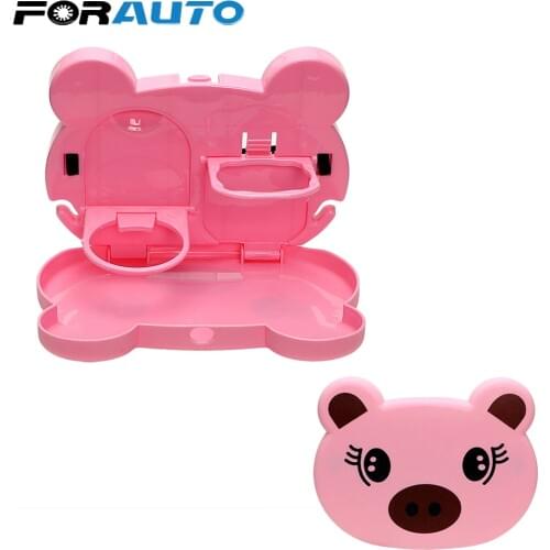 FORAUTO Car Seat Back Storage Box Tissue Cup Drink Food Holder Hanging Foldable Shelf Stowing Tidying Auto Organizer Car-styling