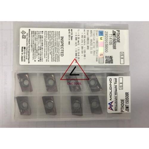 JDMT150508R PTH30E 10pcs Hitachi high cutting performance CNC indexable inserts