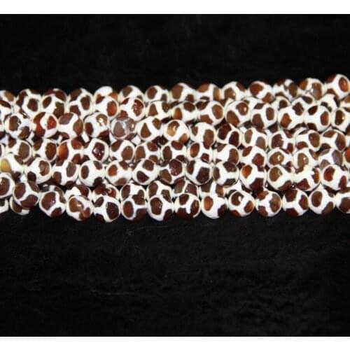 10mm Red Mystical Necklace Spherical Beads 15.5" Tibetan Ball Dzi Beads Loose Gems Stone Beads Tibetan Gate Beads