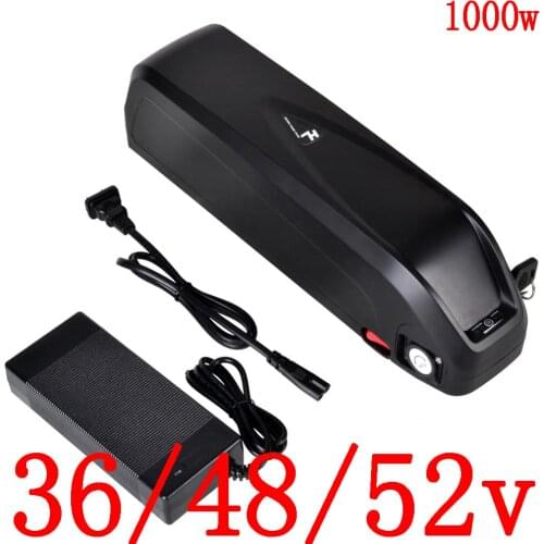 36V 48V 52V 500W 750W 1000W Lithium Battery 36V 48V 52V 10AH 13AH 13.6AH 15AH 17AH 20AH electric bicycle battery with 2A charger