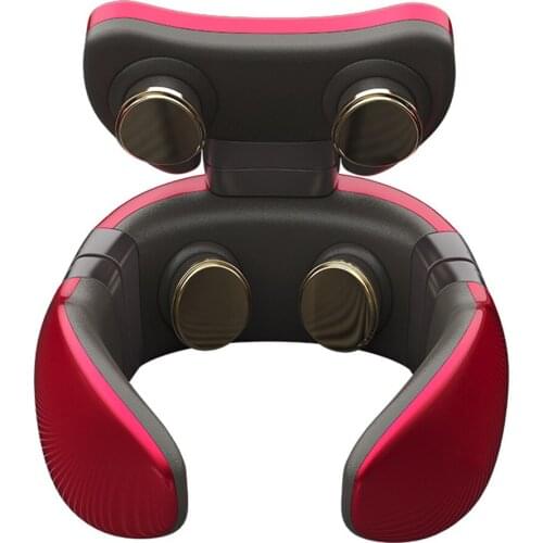 Multifunctional USB Charging 4D Magnetic Therapy Electric Neck Massager Cervical Massage Stimulator Pain Relief Health Care