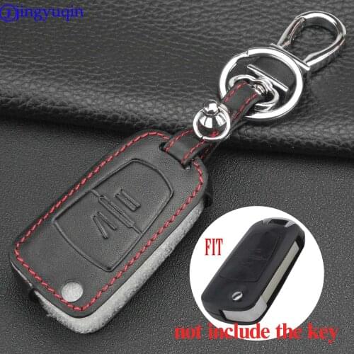 Maizhi 2 Buttons Folding Flip Remote Car Key Leather Case Key Cover for Opel Agile Vectra Novo Montana Corsa FOB Styling