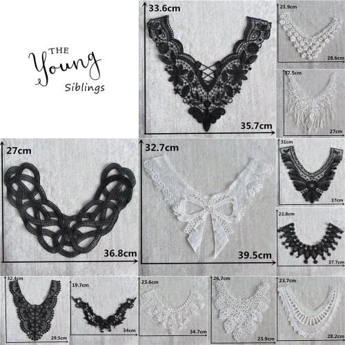 Fashion Delicacy Lace Collar DIY Embroidery Lace Neckline Embroidery Sewing Applique Clothing Decoration Supplies Accessories
