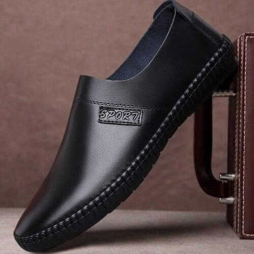 2020 Men Loafers Shoes Spring Fashion Boat Footwear Man Brand Leather MenS Shoes Men Comfy Drive Mens Casual Shoes