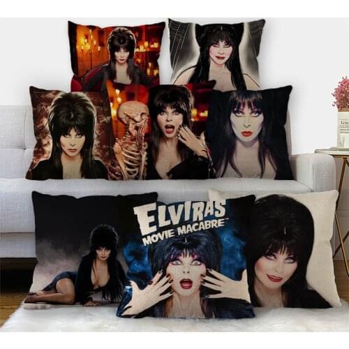 Nice Elvira Pillowcase Cotton Linen Fabric Square Zipper Pillowcase 45X45cm Wedding Decorative Pillow cover 11-17