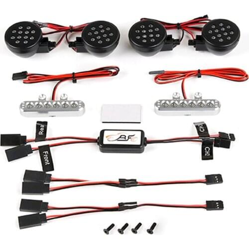 New Front Headlight Lamp and Rear Light LED Light Set for 1/5 HPI ROVAN ROFUN KM BAJA 5T TRUCK RC CAR PARTS