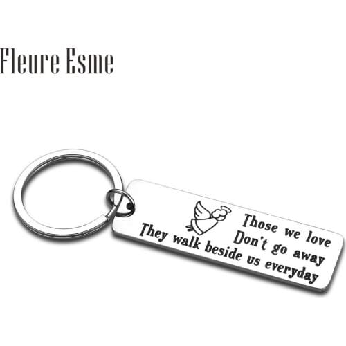 Remembrance Gifts for Father Mother Grandfather Grandmother Angel Gift Sympathy Memorial Gifts for Loss of Loved One Keychain