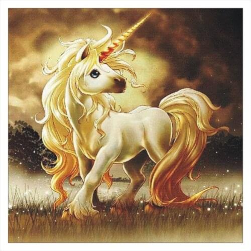 Full square diamond painting small unicorn mosaic cross stitch DIY 5D diamond embroidery home decoration set stickers gift D449
