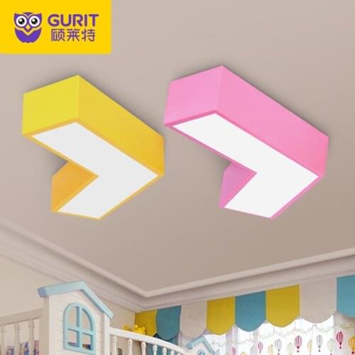 Kindergarten ceiling lamps color simple creative amusement park corridor aisle childrens clothing store cartoon arrow modeling
