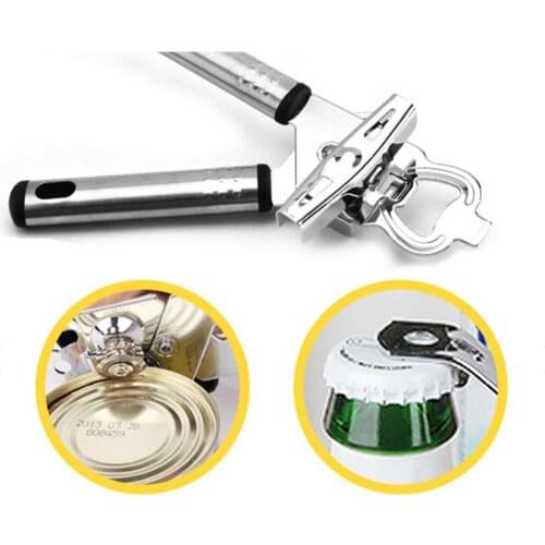 Jar Bottle Opener Adjustable Can Opener Stainless Steel Multifunctional Manual Jar Lid Opener Gripper Kitchen Accessories