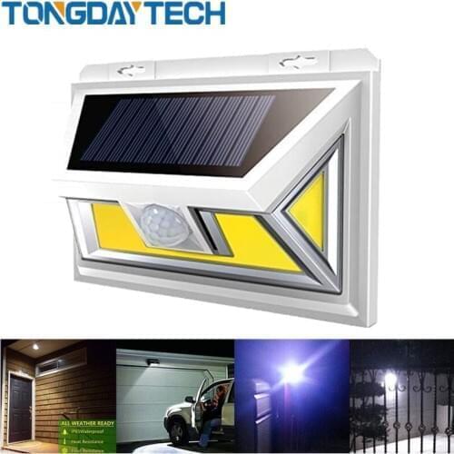 Solar Light COB Motion Sensor Light Outdoors Light Solar Lamp For Garden Decoration Night Security Wall Light Waterproof IP65
