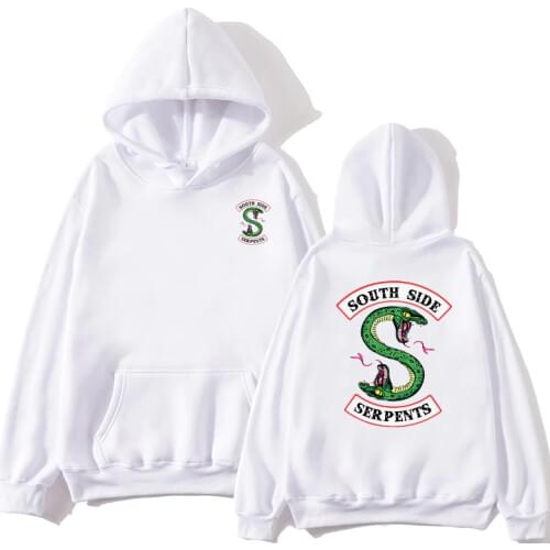 Riverdale South Side Serpents Hoodie Sweatshirts SouthSide Funny Cartoon Print Women/Men Hooded PulloverTracksuit female