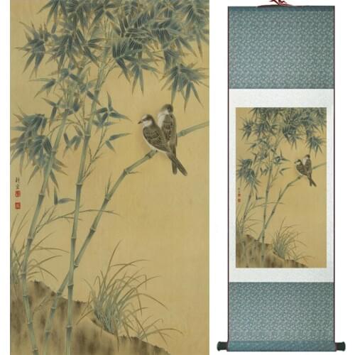 Traditional Chinese art painting Horse art painting Silk scroll art painting Horse painting 061403
