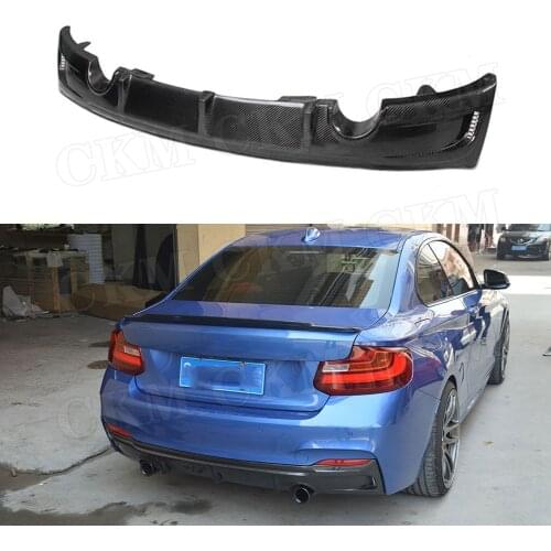 Carbon Fiber / FRP Rear Bumper Lip Diffuser For BMW 2 Series F22 220i 228i 235i M235i M sport 2014-2017 E Style Spoiler