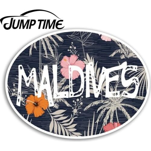 Jump Time for Tropical Maldives Vinyl Stickers Cool Sticker Laptop Luggage Decal Car Styling Motor Helmet Decor Car Accessories