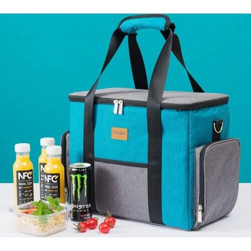 SDGRP Large Capacity Cooler Bags Oxford Lunch Box Drink Beer Ice Pack Travel Picnic Backpack Thermal Food Delivery Bag Carrier
