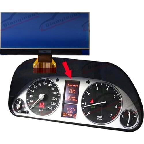Qianyinuo Dashboard LCD Screen For Mercedes A/B Class W169 W245 LCD Display 8 Volt Version