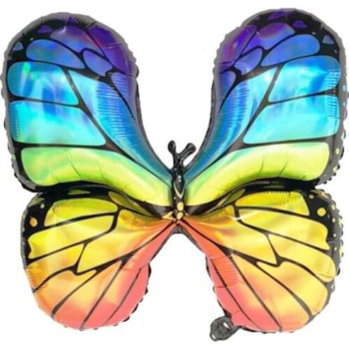 1pc Black Flash Butterfly Aluminum Film Ballon Party Decor Globo Birthday Party Decorations Babyshower Child Toy