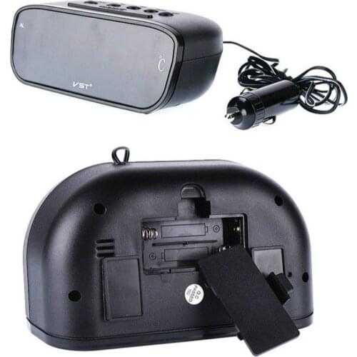 12-24V Universal Car Portable 2 in 1 Digital LCD Clock Thermometer Voltmeter Temperature Display Electronic Clock digital clock