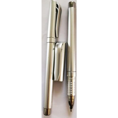Free shipping 50pcs silver / black color ballpoint blank banner pens