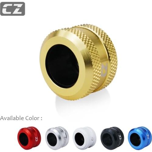 1PCS CZ 10X14MM Brass Hand Compression Anti Loss Hard Tube Fittings,Black,Red,White,Gold,Silver,Blue,G1/4 ,Seller Recommend