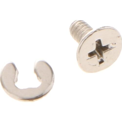 For Nintendo New 3DS 2015+ Battery Back Cover Screw Mount Repair Secure Bolt + Washer