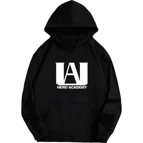 My Hero Academia fleece Hoodie Boku no Hero Academia black Pullover hoody top anime Sweatshirt men women Hoodies and Sweatshirts