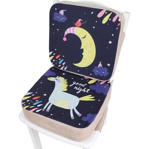 JXM Baby Boy Girl Increased Chair Pad Children Dining Cushion Adjustable Removable Highchair Chair Booster Cushion Seat Chair