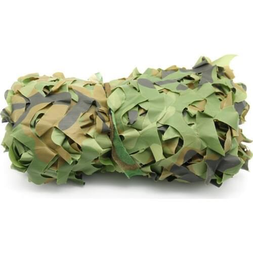 2.5x5M Woodland Camouflage Mesh Shade Net Outdoor Awning Shade Camping Sails Hide Sun Shelter Tent for Jungle Military Hunting