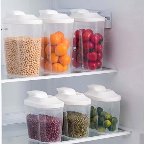 Dry Food Storage Container Beans Clear Box Multi-grain Storage Box Cereal Tank Rice Dispenser Tea Nuts Jar Fridgebox Potato Box