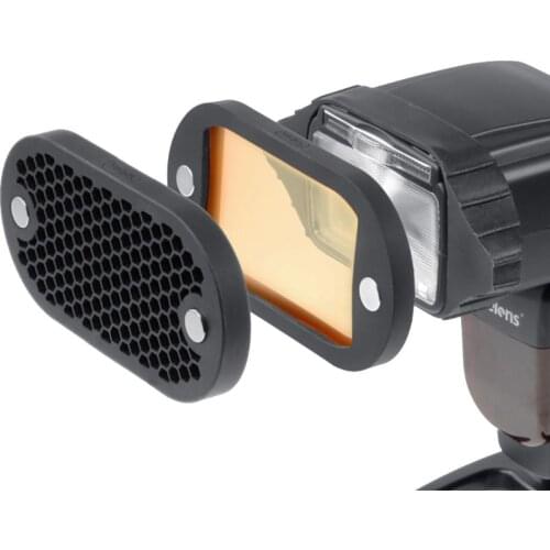 Mini Black Magnetic Silicone Honeycomb Grid Cover Diffuser Reflector for Selens Flash Speedlight Accessories Kits LX9B