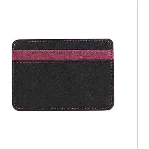 Men Wallet Synthetic PU Leather High Quality Fashion Short Purses Retro Frosted Vertical Wallets Youth Multi-card Coin Purse