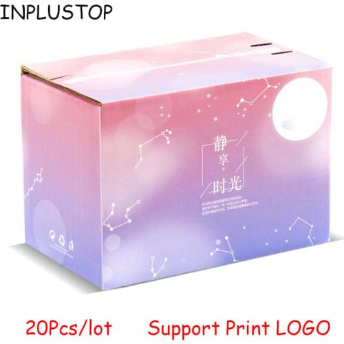 New Customized 10Pcs/lot DIY Kraft Folding Box Color 3 Layer Corrugated Gift Box Wedding Party Zipper Storage Package Carton