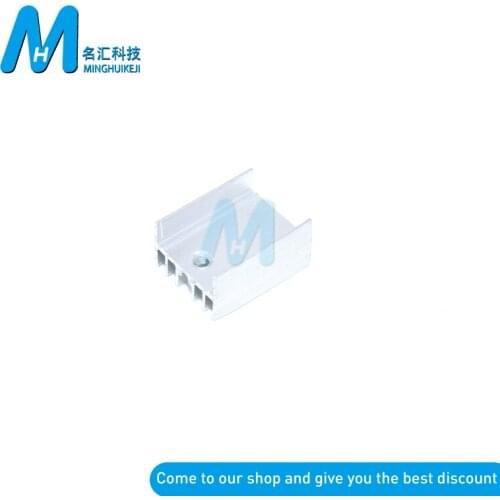 New 10PCS 15*10*20MM Triode Heat Sink 10 * 15 * 20 MM TO-220 15x10x20mm TO220 white Transistor Aluminum Radiator Heat Sink With