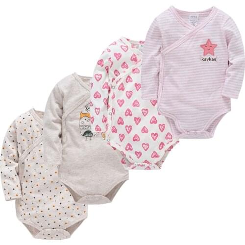 Pijamas De Bebe Cotton 0-12M Baby Sleepwear Kids Boy Girls Pajamas Warm Boys Girls Children Clothes Roupas Bebe Fille 2 3 4PCS