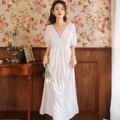 QIANTANG Women's Nightgowns With Sleeves