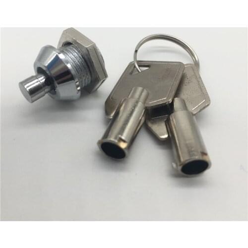 Raylock pin mechanism tubular key small push lock keyed different dispenser mini press lock