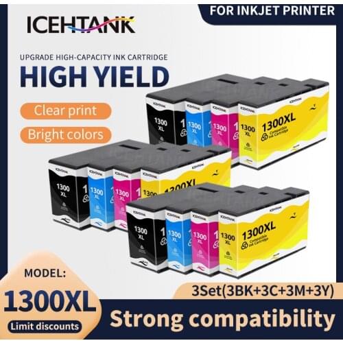 Icehtank Compatible ink cartridge For canon PGI1300 PGI-1300 Suit for Canon MAXIFY MB2030 MAXIFY MB2330 etc
