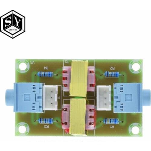 XH-M372 Stereo /Audio Isolator Vehicle Common Ground Suppression Interference Noise Isolation Module Transformer Coupler