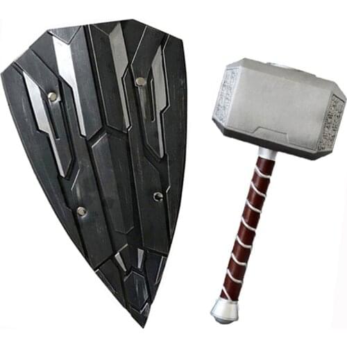 1: 1 44cm Thunder Cosplay 's Hammer Hammer Movie Guns Model Figure Gift Children Role Playing Security PU Toy Material