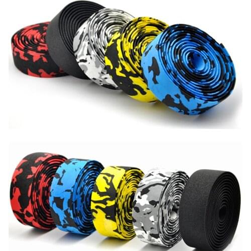 1 Piece Road Bike Bicycle Handlebar tape Camouflage Cycling Handle Belt Cork Wrap Bike Bicycle Cork Handlebar Tape Wrap