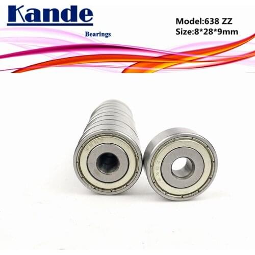 638ZZ ABEC-1 638 ZZ ABEC-3 638ZZ ABEC-5 638ZZ Miniature Deep Groove Ball Bearing 8x28x9mm 638-2Z 638