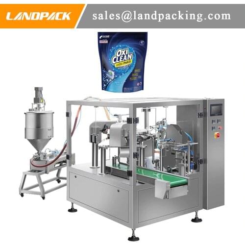 Automatic Detergent Liquid Stand Up Pouch Packaging Machine
