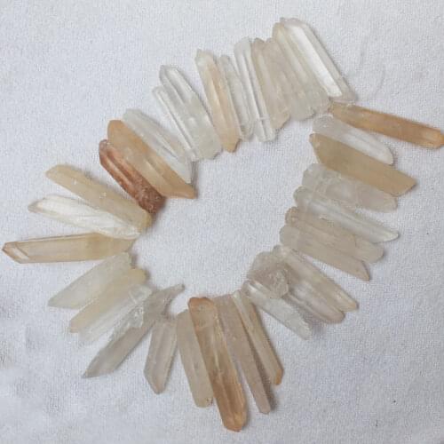Big , Natural Clear Quartzs Roug Freeform Beads 14.5", Beads For DIY Jewelry making ,We provide mixed wholesale for all items