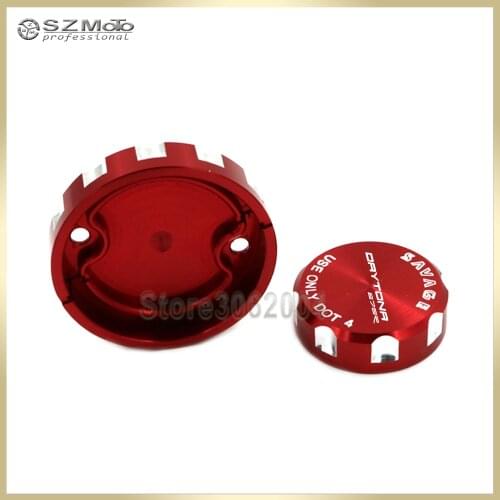 For Triumph Daytona 675 R 2011-2017 Front & Rear Brake Master Cylinder Cover Reservoir Motocycle Oil Fluid Cap Tank Cup