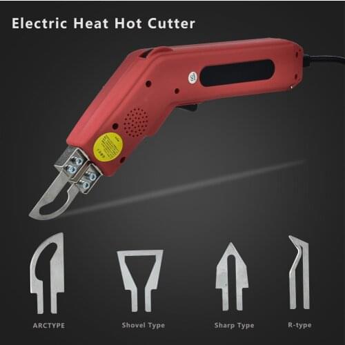 4 in1 Electric Hot Knife Heat Knives Fabric Cutter Rope Cutter 100W Pro Electrical Heating Foam Styrofoam Cutting Tools Kit 220V