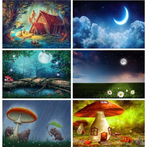 Children Birthday Fairy Tale Photography Backdrops Newborn Baby Portrait Photo Background Studio Photocalls Props 21817 THYL-02
