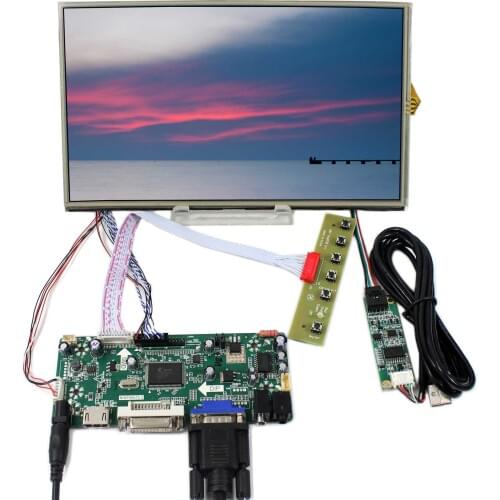HD MI DVI VGA Audio LCD Controller Board 10.1inch 1366x768 B101XAN01 Touch LCD Panel